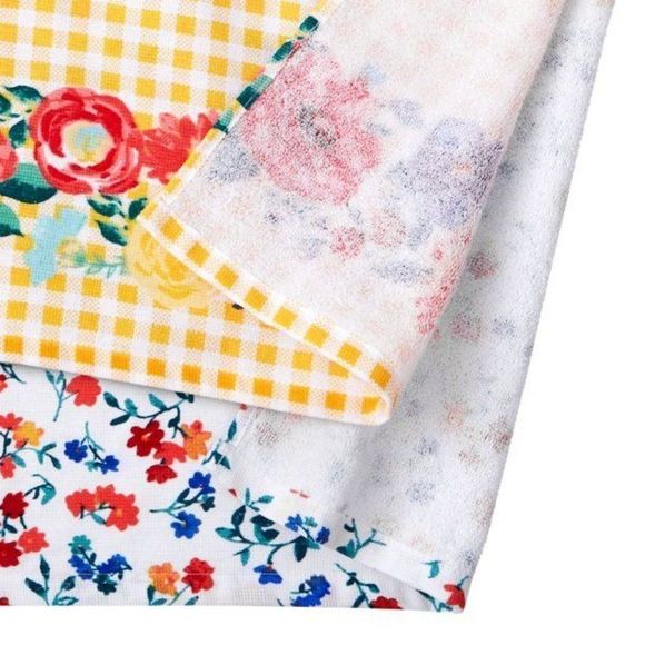 The Pioneer Woman Gingham Floral 2-Piece Kitchen Towel Set - Picture 5 of 5